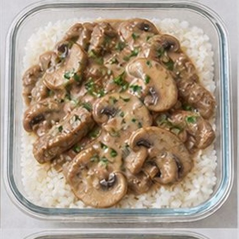 Strogonoff com arroz